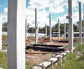 Canteiro de obras dos Laboratórios Analíticos de Geociências - LGC (Bloco 4)